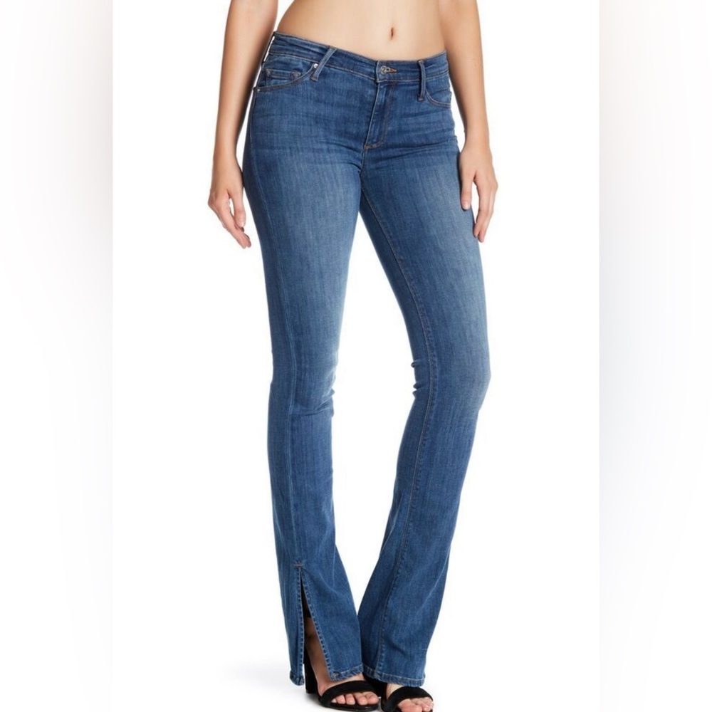 Black Orchid Split Hem Bootcut Jeans Size 28 | Y2K Denim | Mid Rise Flare | MOD